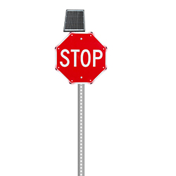 Safety Products Inc - 36" LED Solar Stop Sign