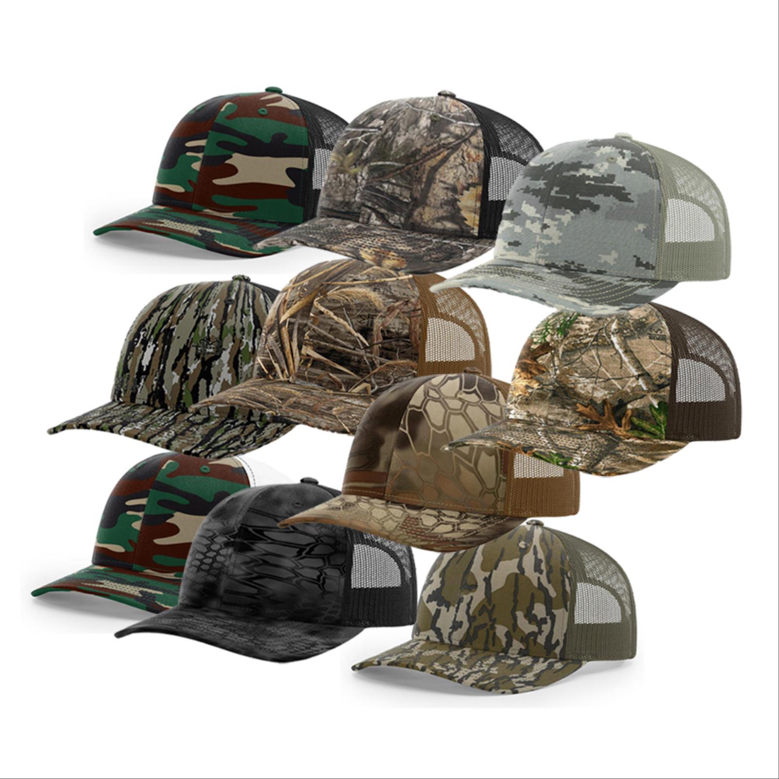 112P Caps, Cotton-Poly Front, Nylon Mesh Back