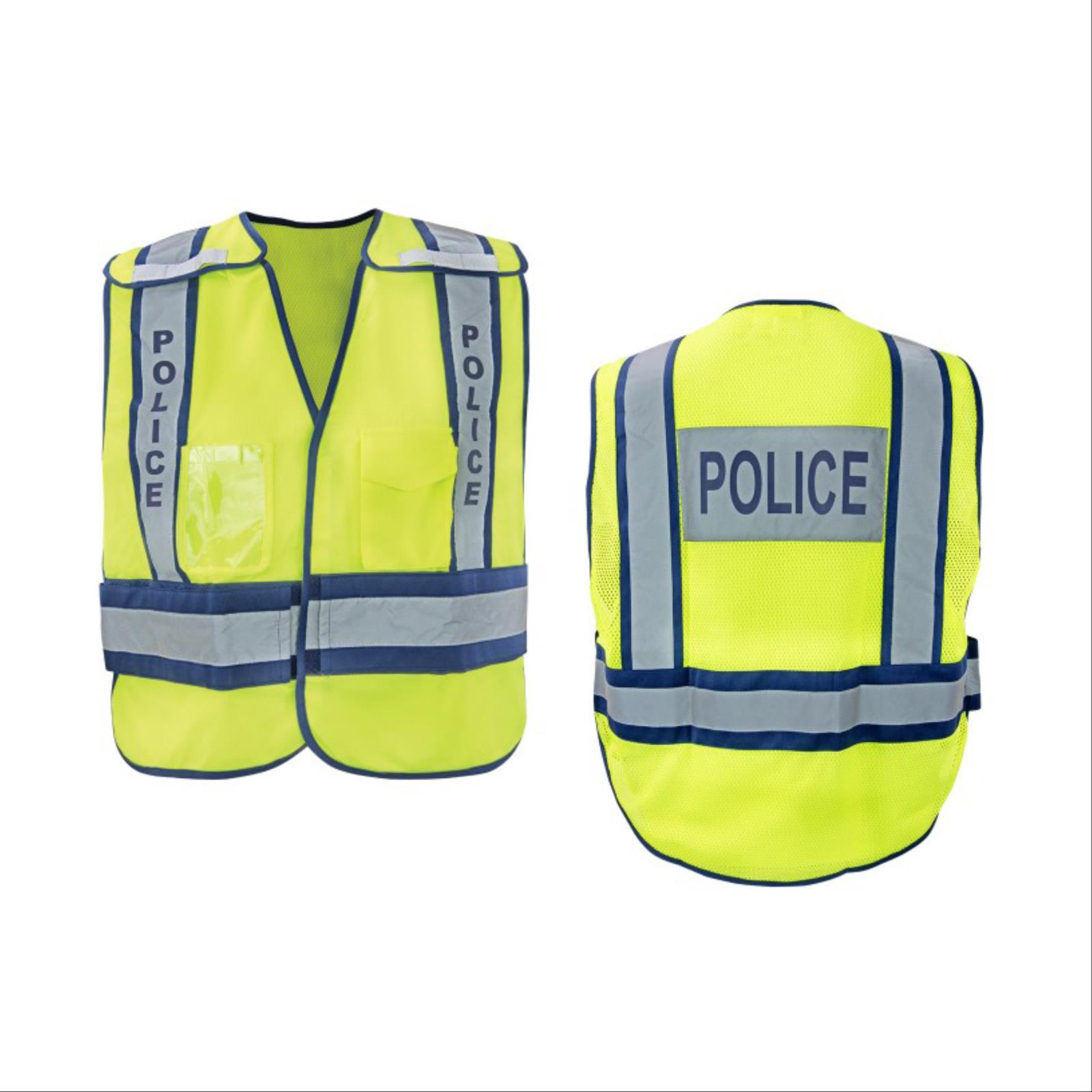 Police Safety Vest, Hook and Loop, Class 2 Type P