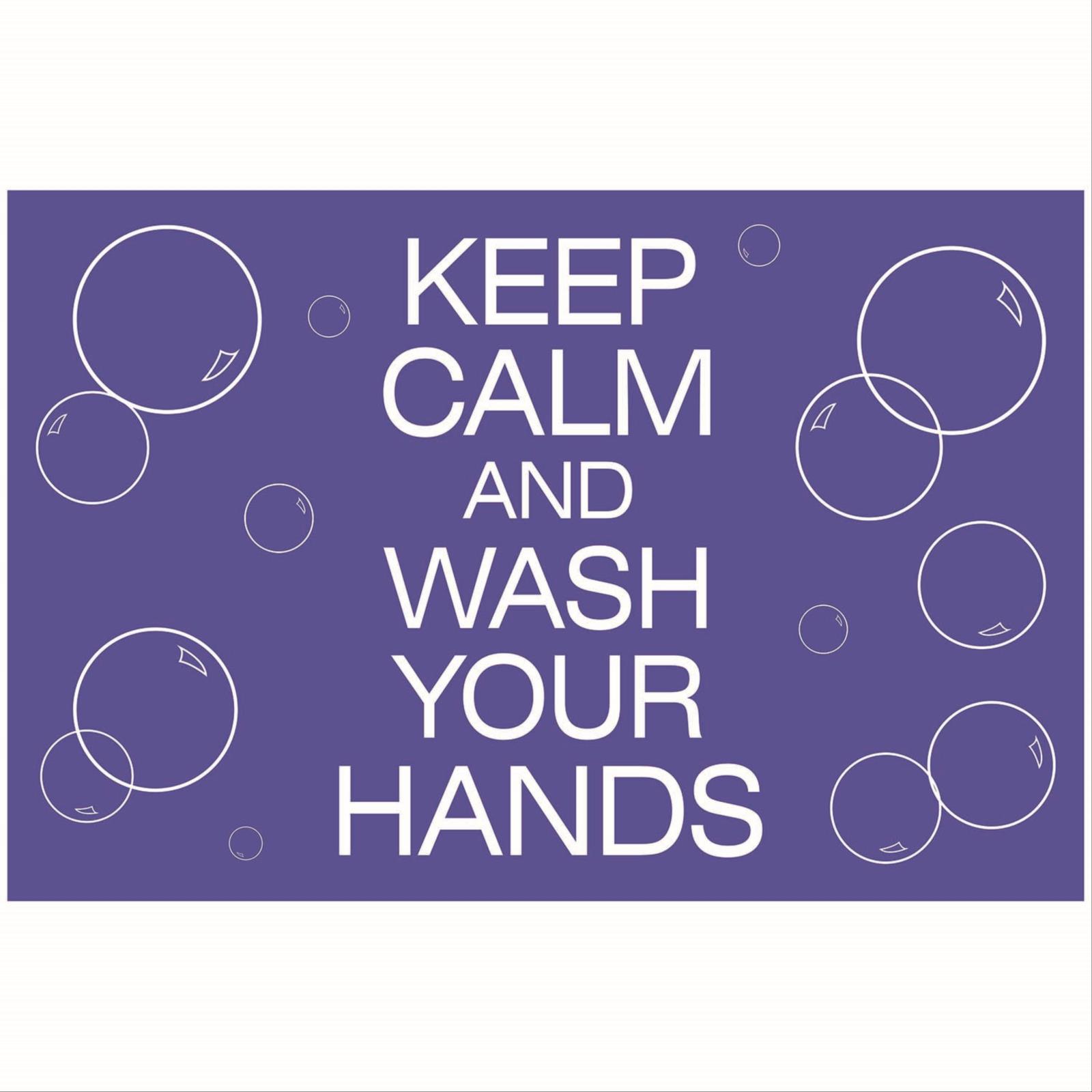 Notrax® COVID-19 "Keep Calm and Wash Your Hands" Floor Mats