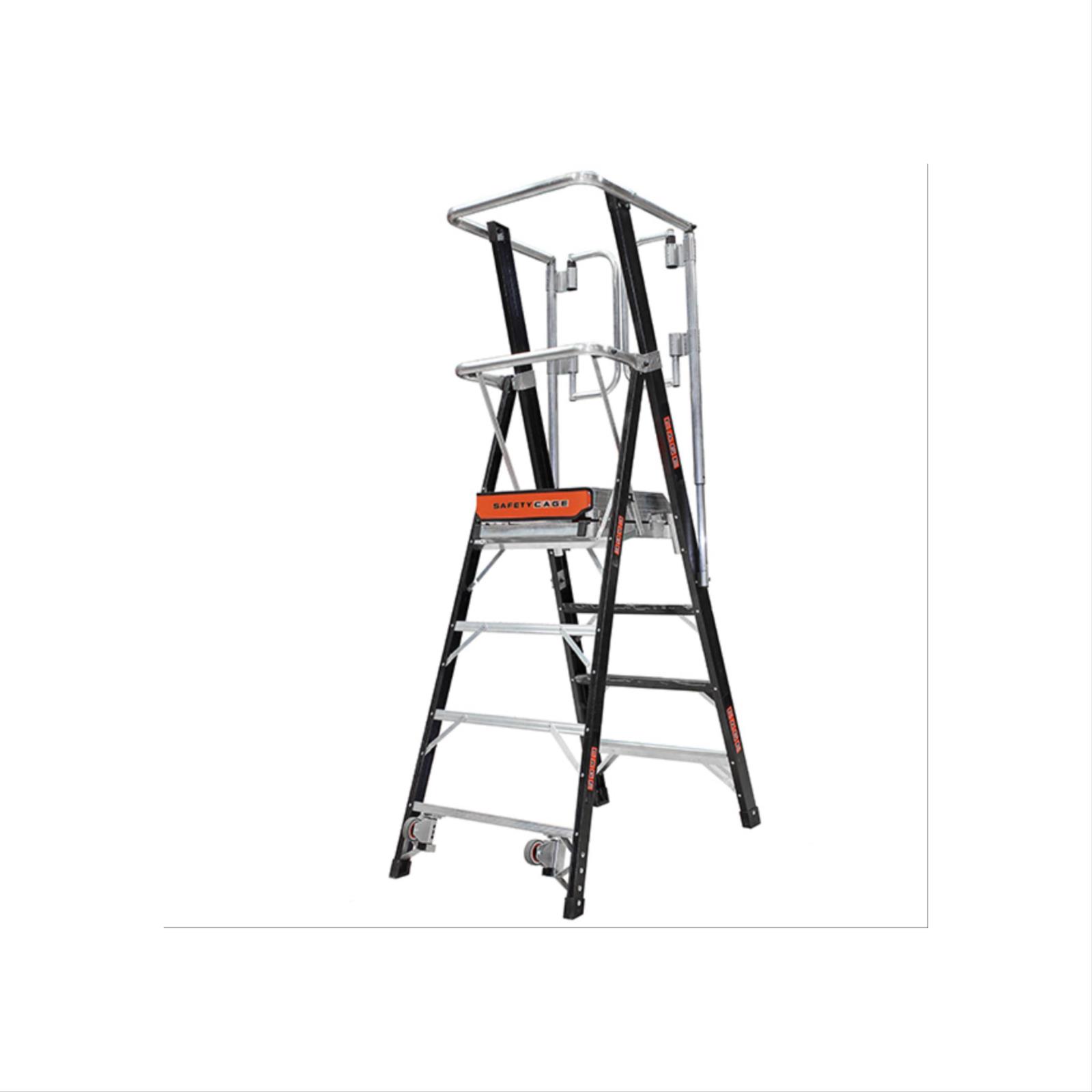Safety Cage® Ladder, with Ground Cue® Indicator