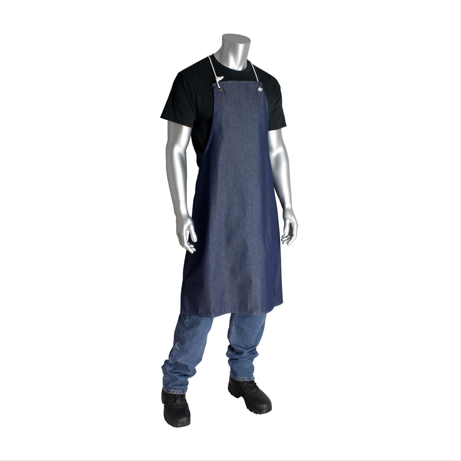 Blue Cotton/Denim Bib Style Aprons