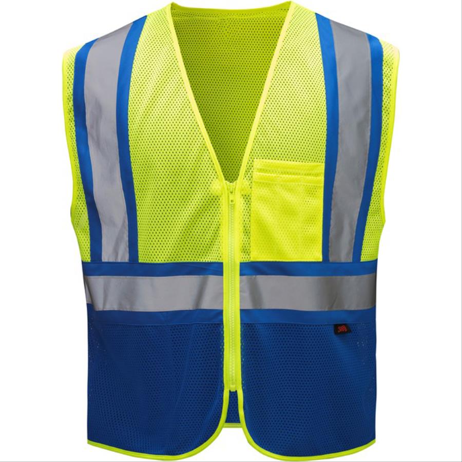 Safety Products Inc - Enhanced Visibility Multi-Color Two Tone Vest ...