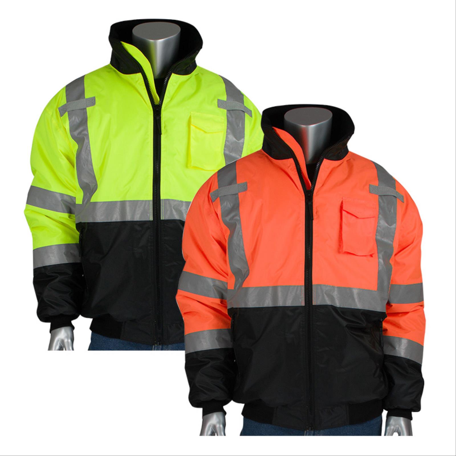 Safety Products Inc - Value Black Bottom Bomber Jacket, Class 3 Type R