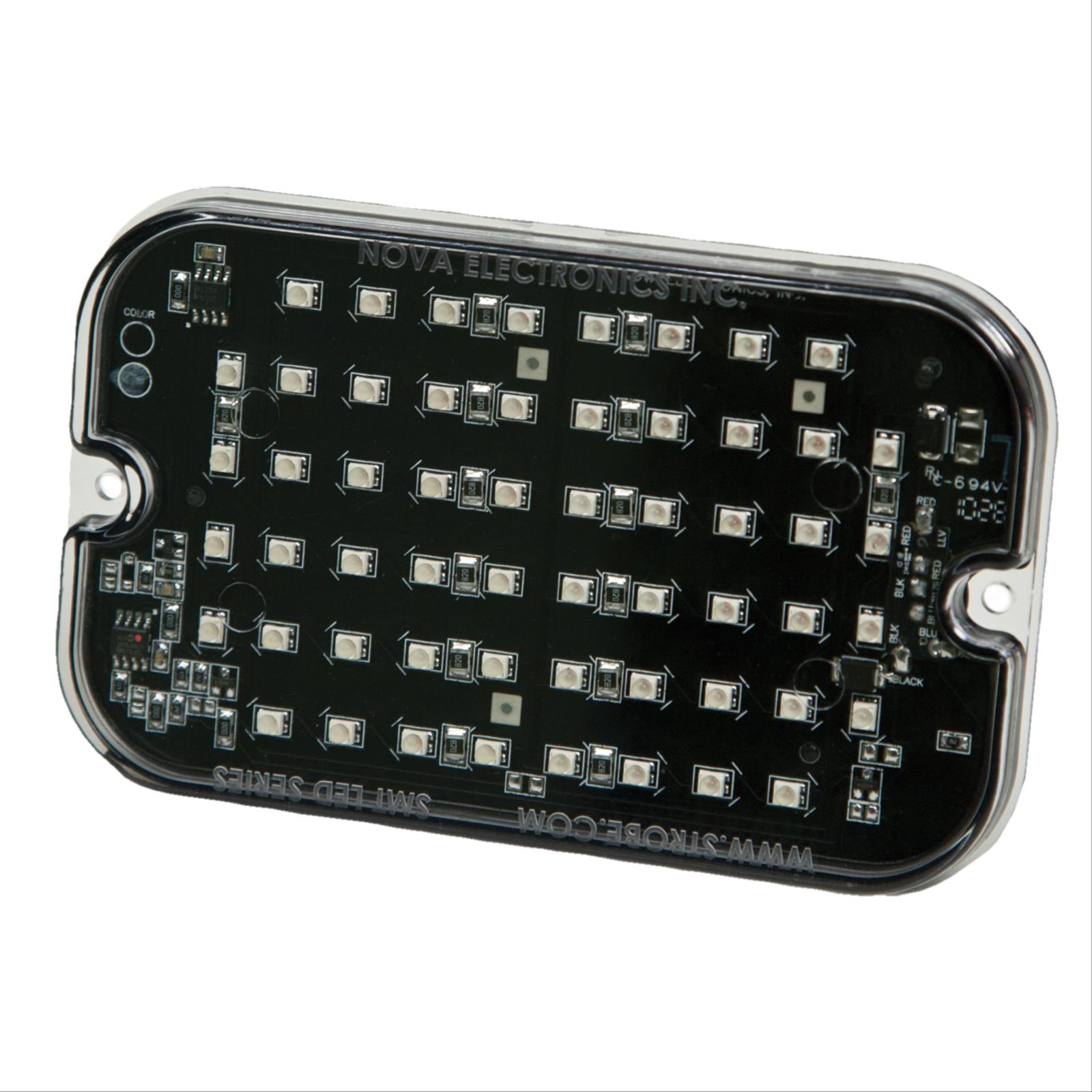 Warning Light, Directional LED, 15 Flash Pattern, 12VDC