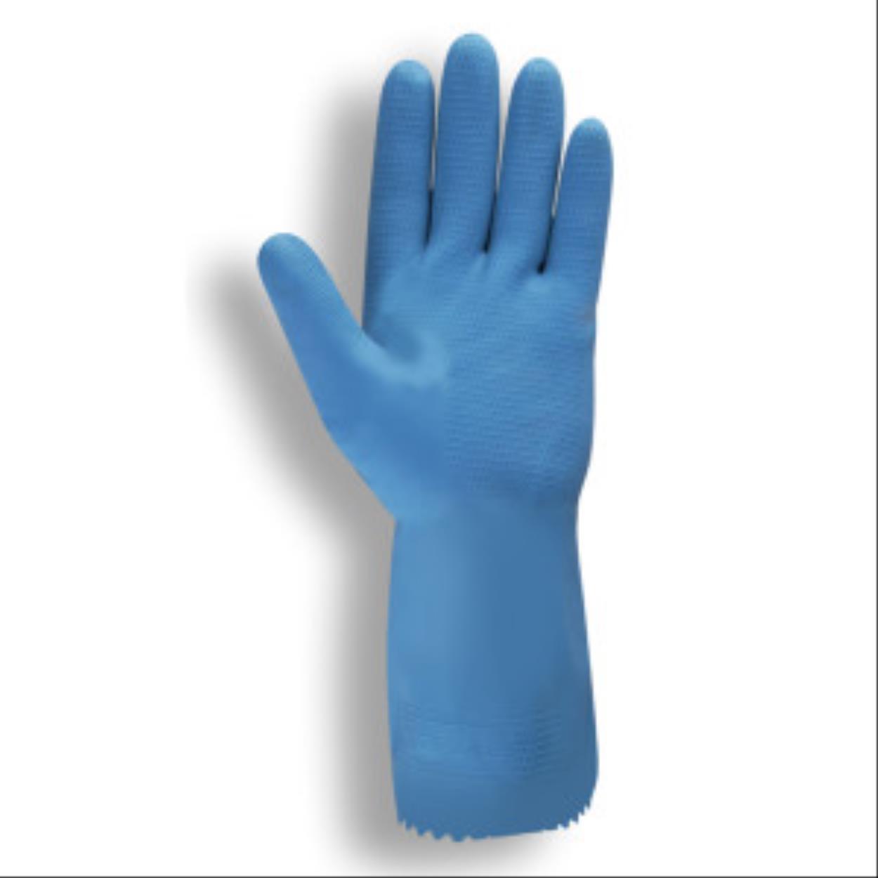 Latex Canners Gloves, Blue, Unlined