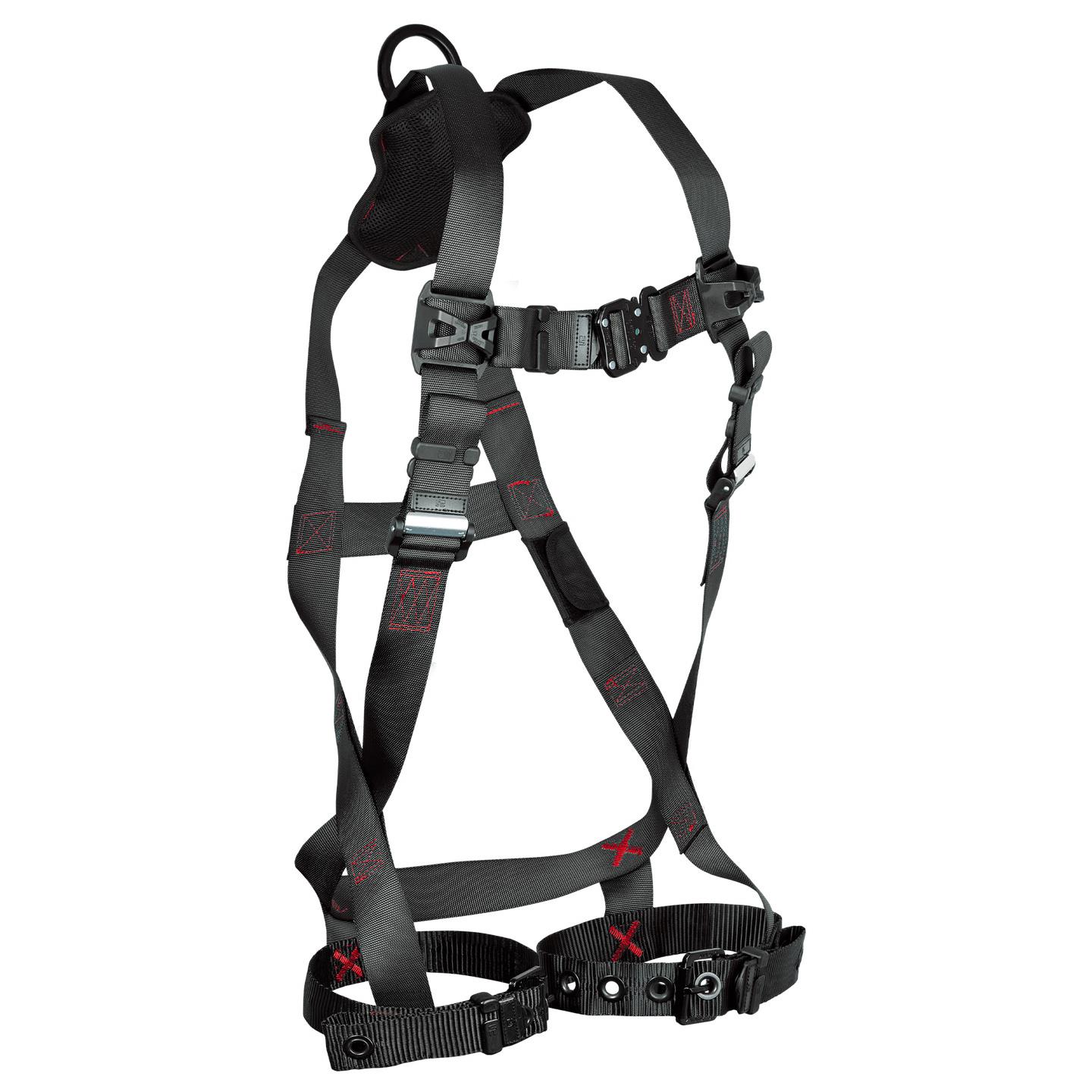 FT-Iron™ 1D Standard Non-Belted Full Body Harness, Tongue Buckle Leg Adjustment