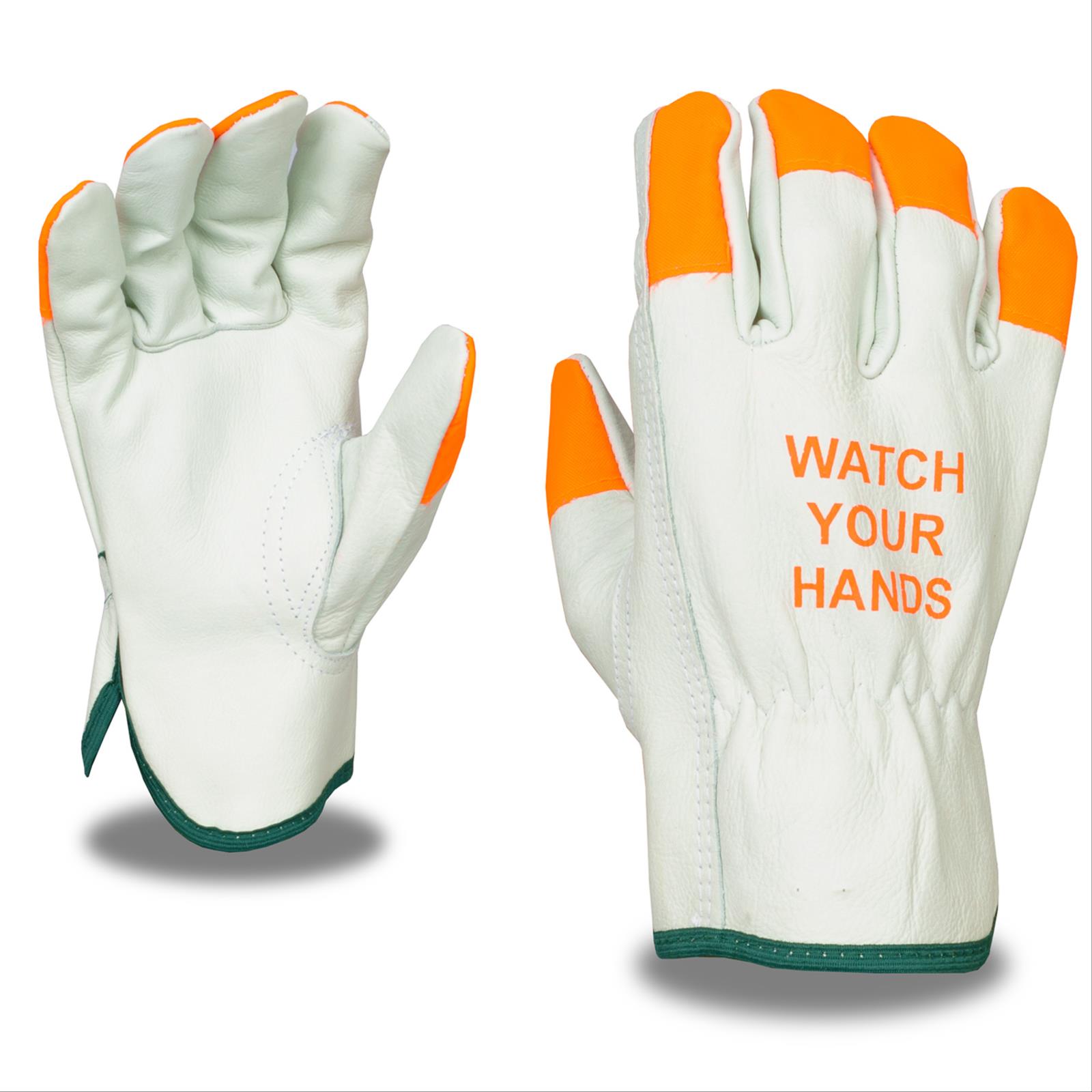 Standard Grain Cowhide Divers Glove, Self-Extinguishing fingertips