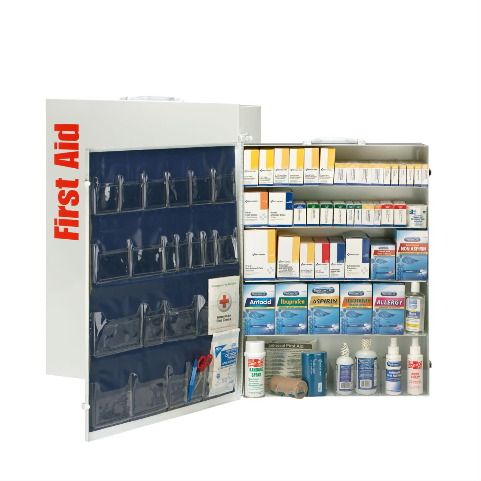 Safety Products Inc First Aid Only® ANSI B+, 5 Shelf First Aid with Medication, Metal