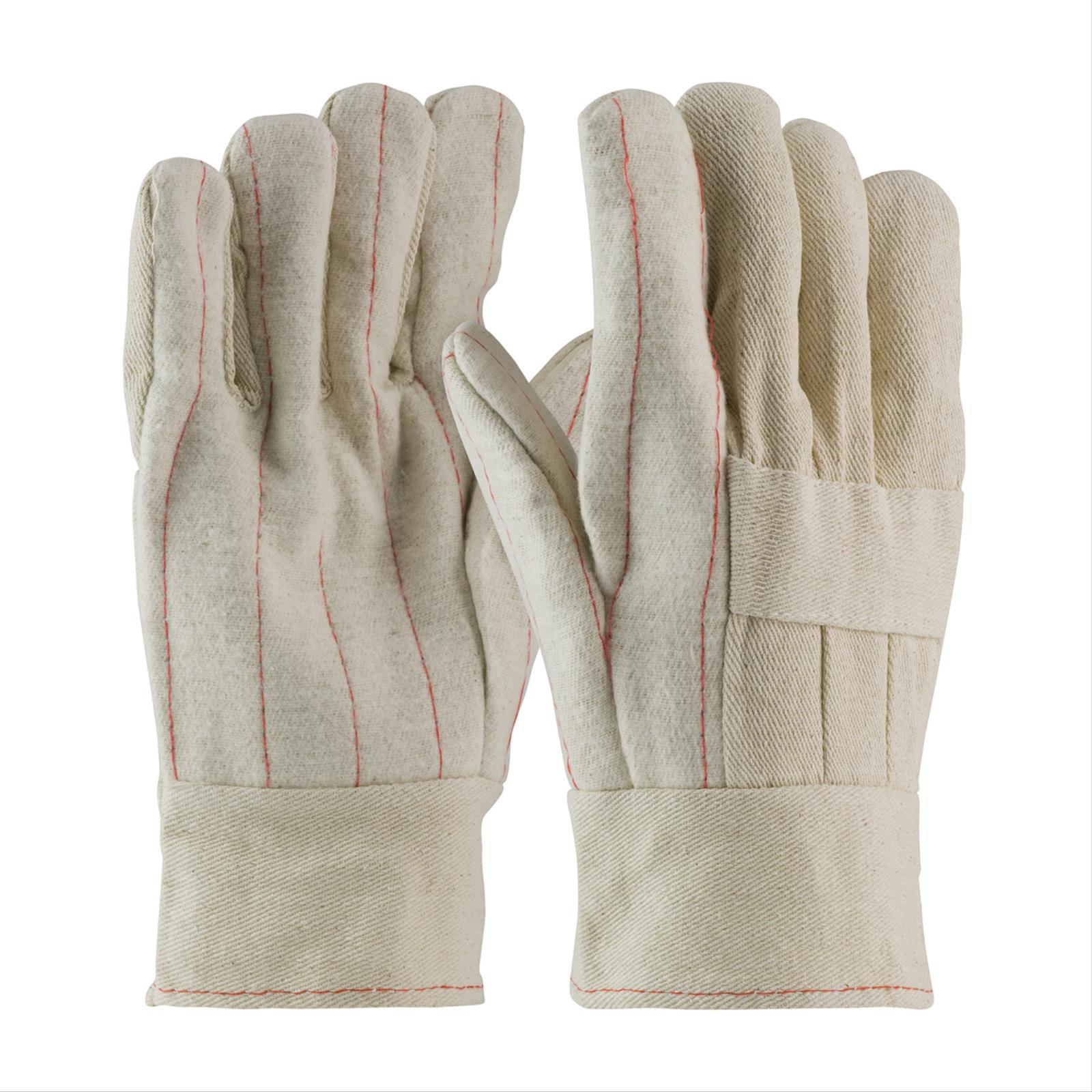 Premium Grade Hot Mill Glove, Burlap Liner, Band Top, 28 oz