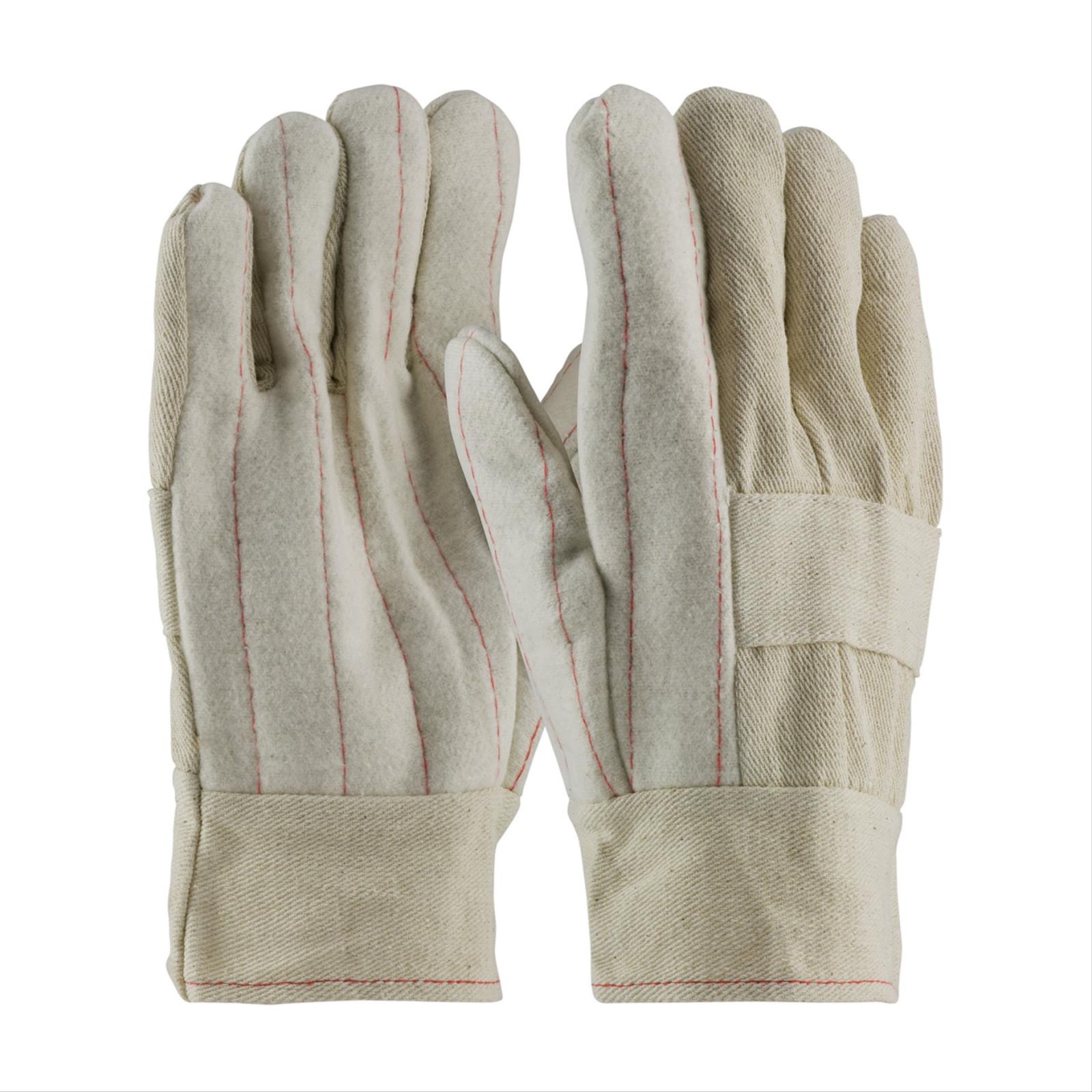 Premium Grade Hot Mill Glove, Burlap, Band Top, 32 oz