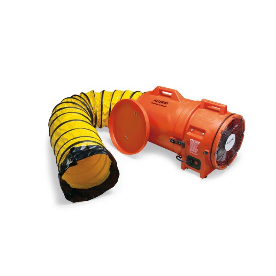 12" Axial AC Plastic Blower w/ Canister & Ducting