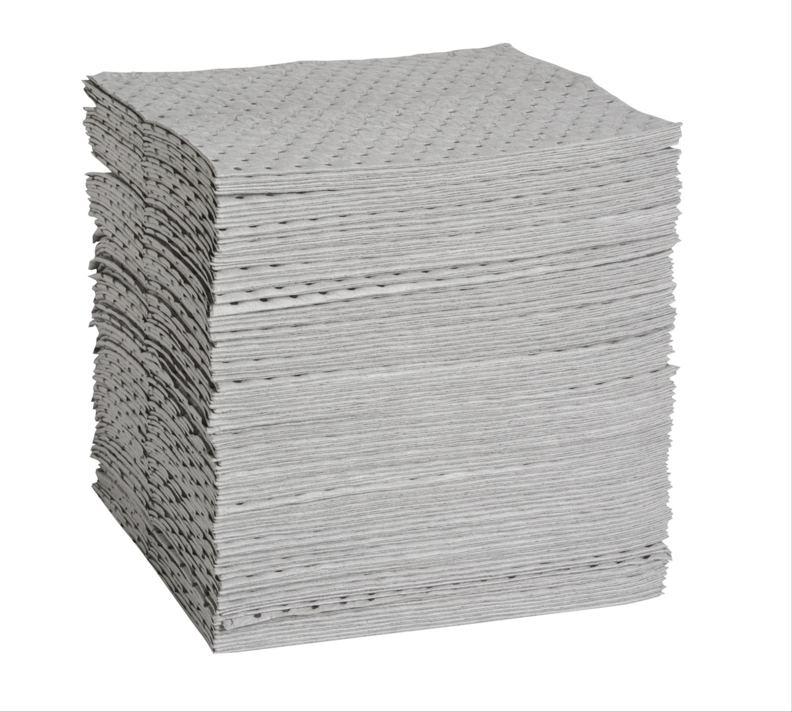 Gray Fine Fiber Absorbent Pads, Universal