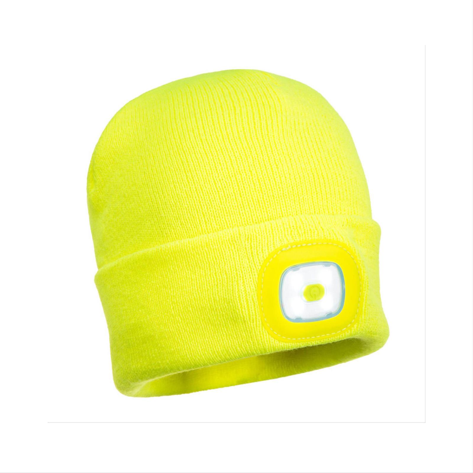 Beanie with LED Head Light, USB Rechargeable