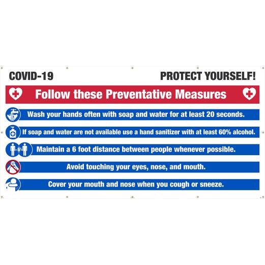 COVID-19 "Protect Yourself" Safety Banner