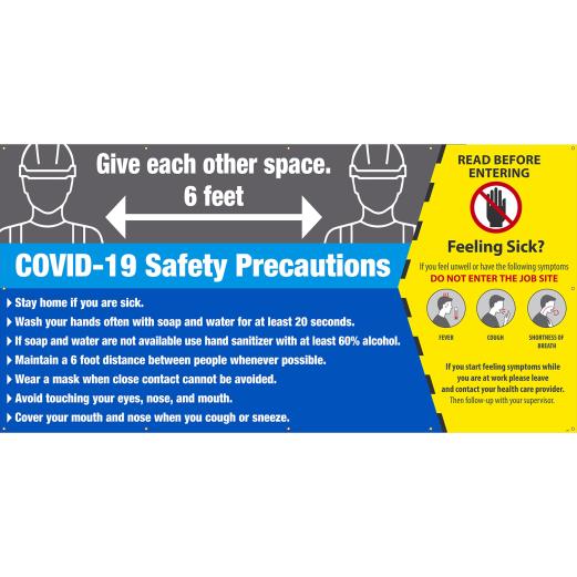 COVID-19 Safety Precautions Banners