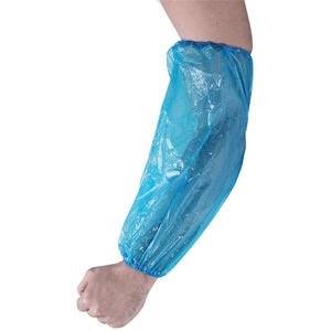 Heavy Duty Polyethylene Arm Sleeves, 18" x 9", Blue
