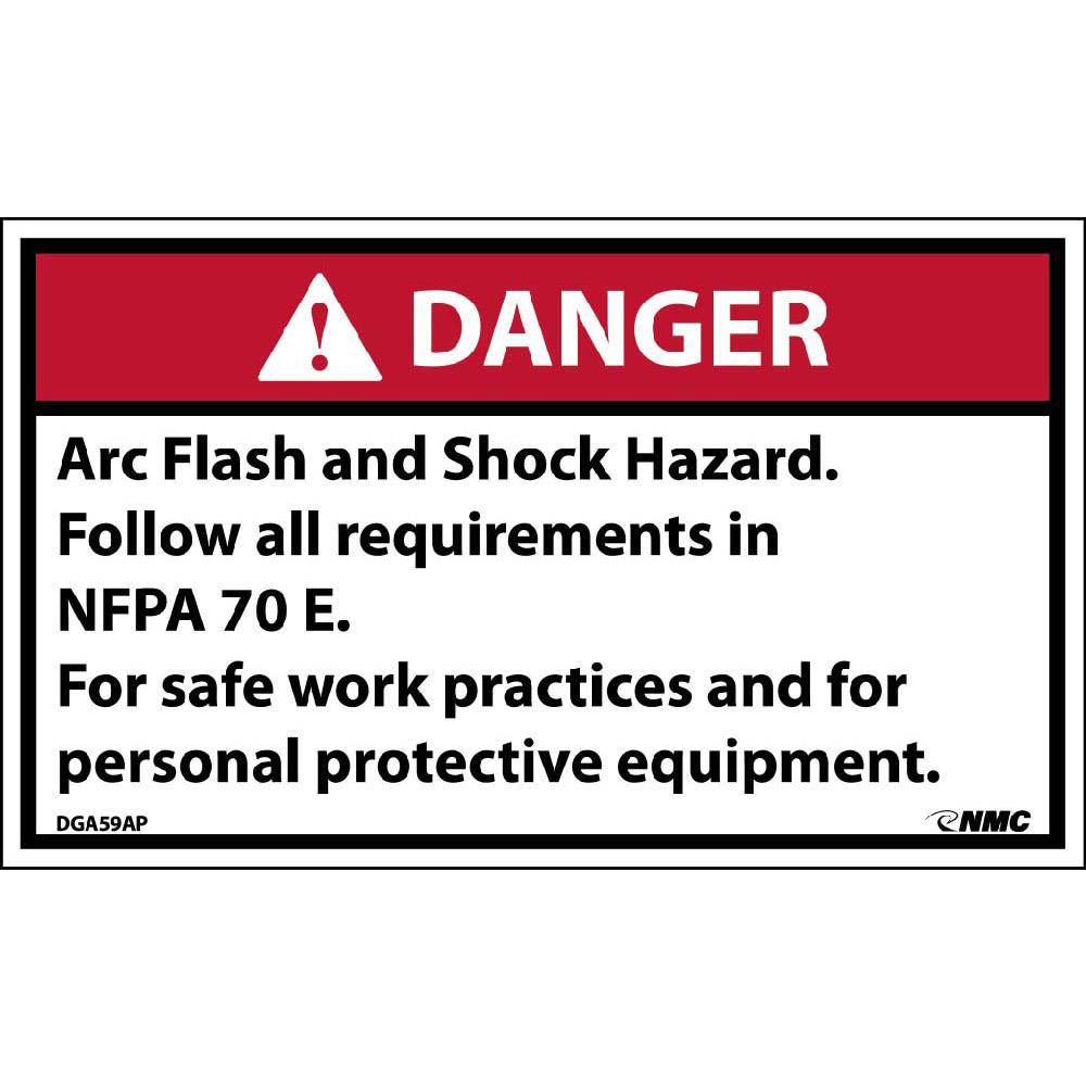 Arc Flash / Arc Flash and Shock Danger Labels