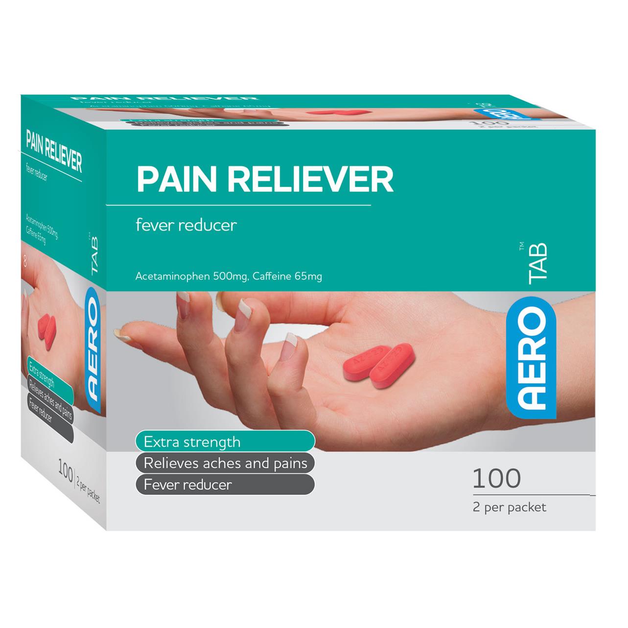 AeroTab™ Pain Reliever Tablets, Exta Strength