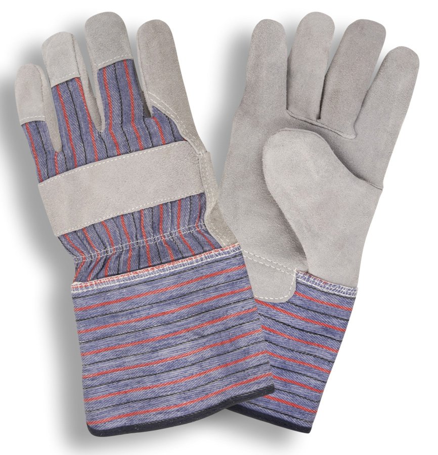 Gauntlet Cuff Leather Palm Gloves