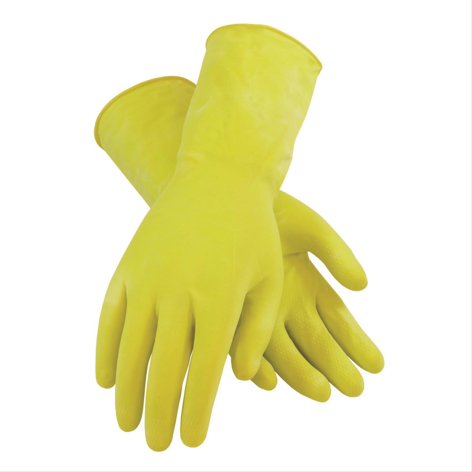 Assurance® Yellow Latex, 16 mil, Flock Lined