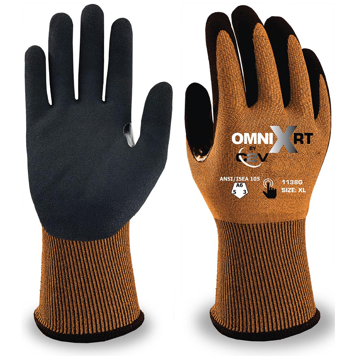 OMNI-XRT&trade; 1138G, 18 gauge, Nitrile Palm Coated, Cut Level A6