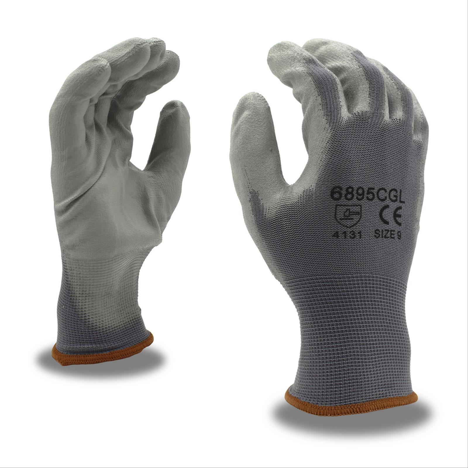 General Purpose Polyurethane Coated, Gray Nylon Shell