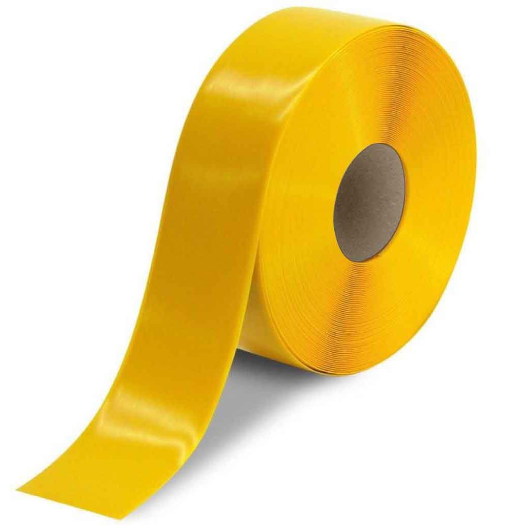 Heavy-Duty PVC Floor Tape, 50 mil, 3" x 100