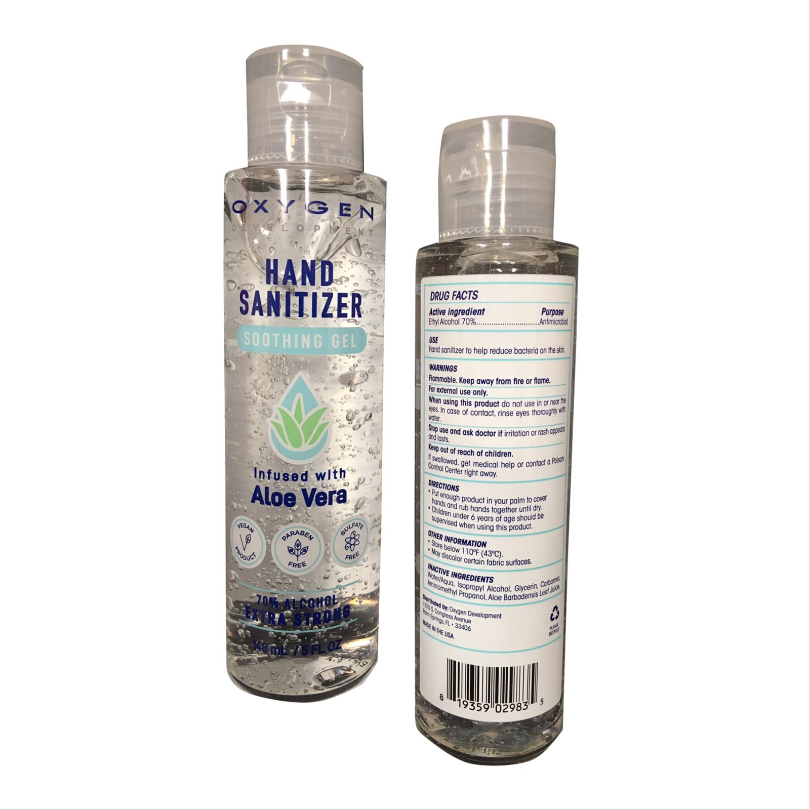 5 Ounce Gel Hand Sanitizer with Aloe Vera