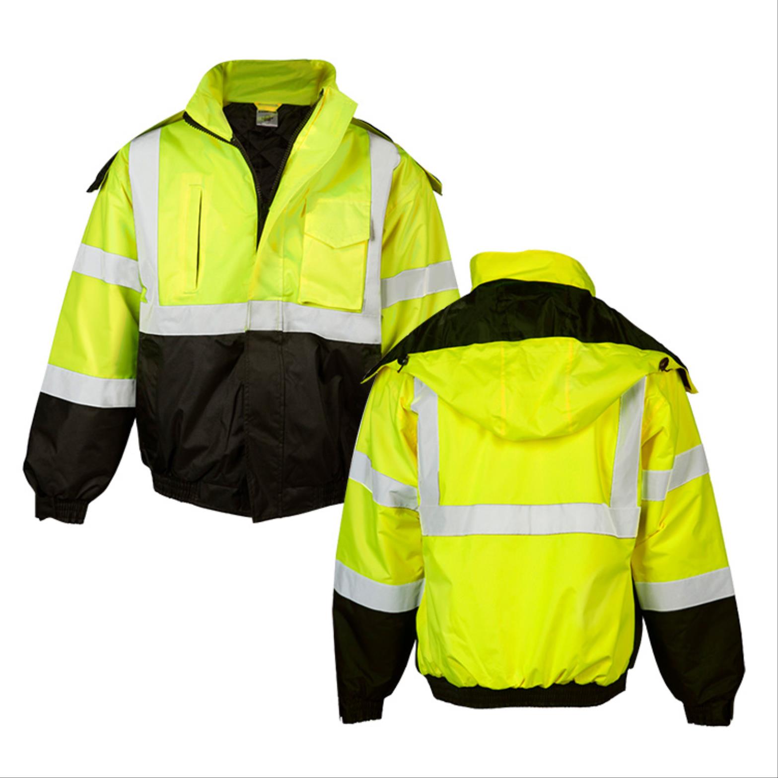 Economy Black Bottom Bomber Jacket, Class 3 Type R