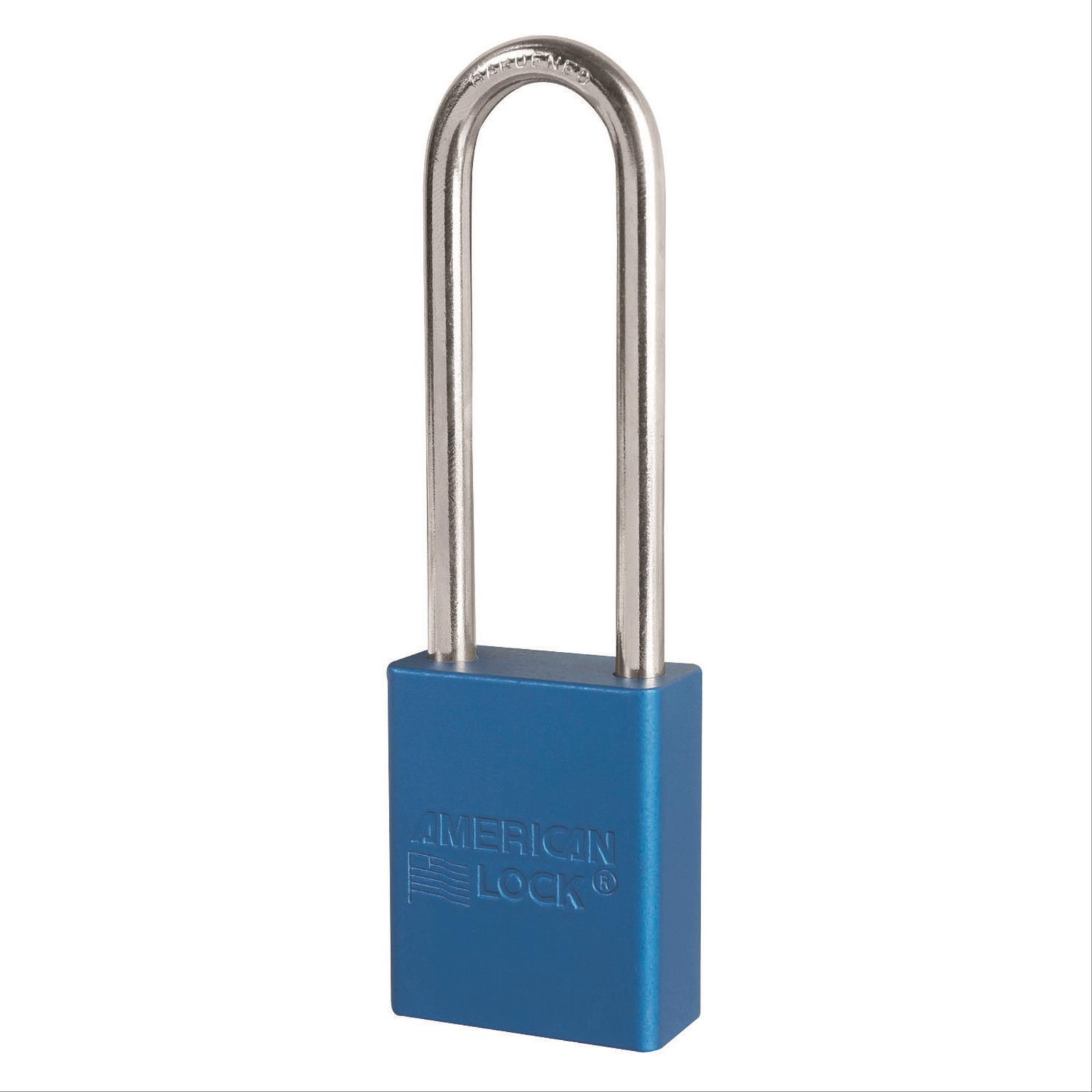 Aluminum Lightweight Padlocks, 1.5" Wide Body and 3" Shackle