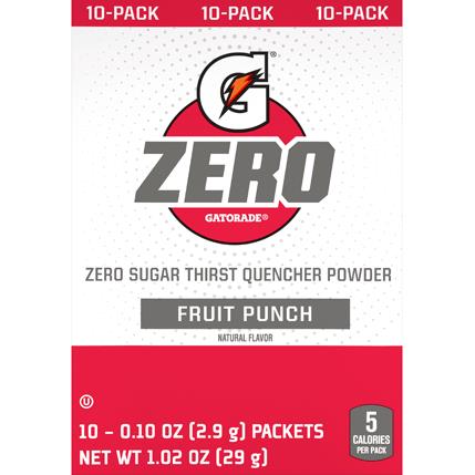 G Zero, Single Serve Packs, Sugar Free