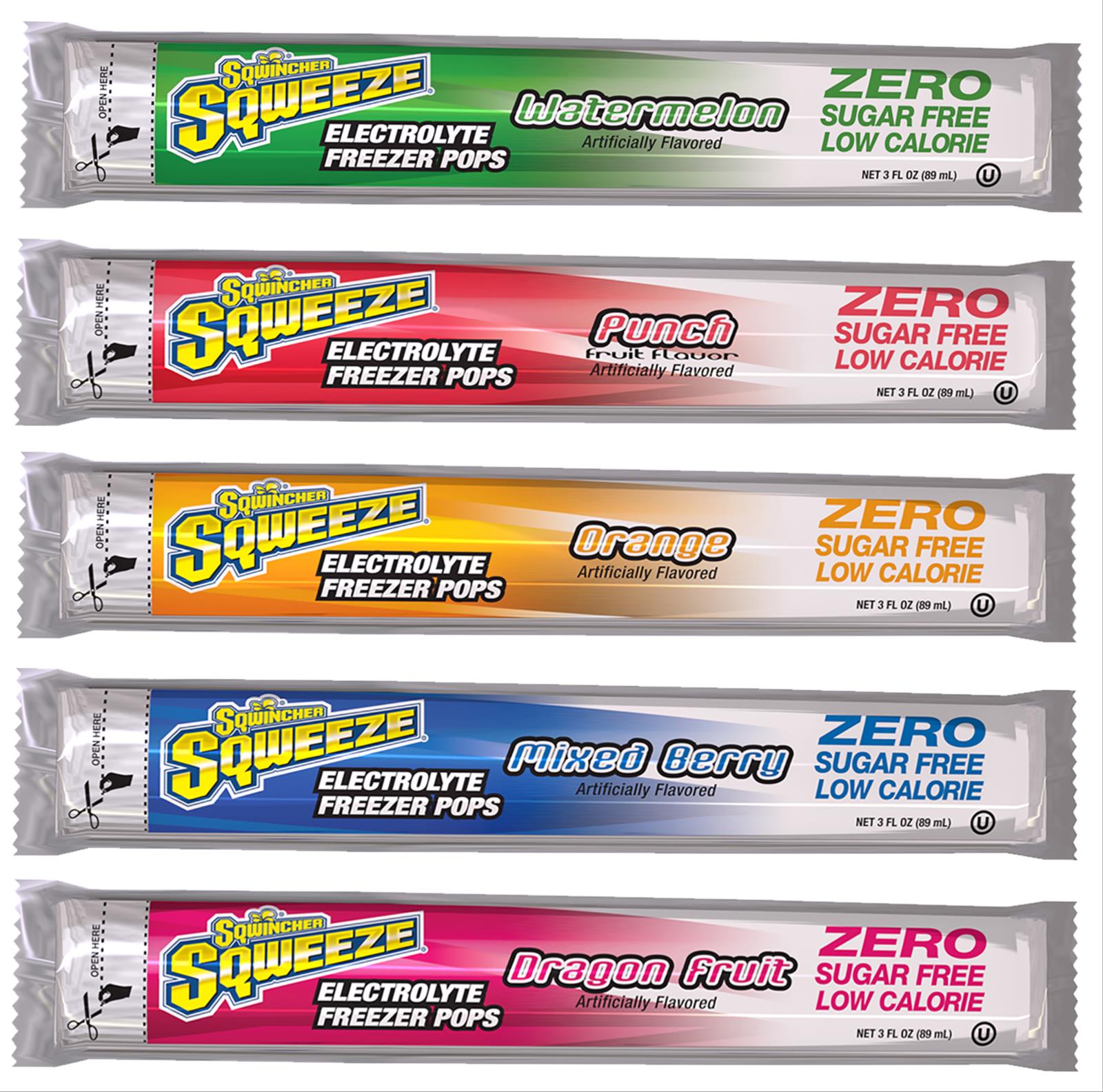 Sqweeze® Freezer ZERO Pops, Sugar Free