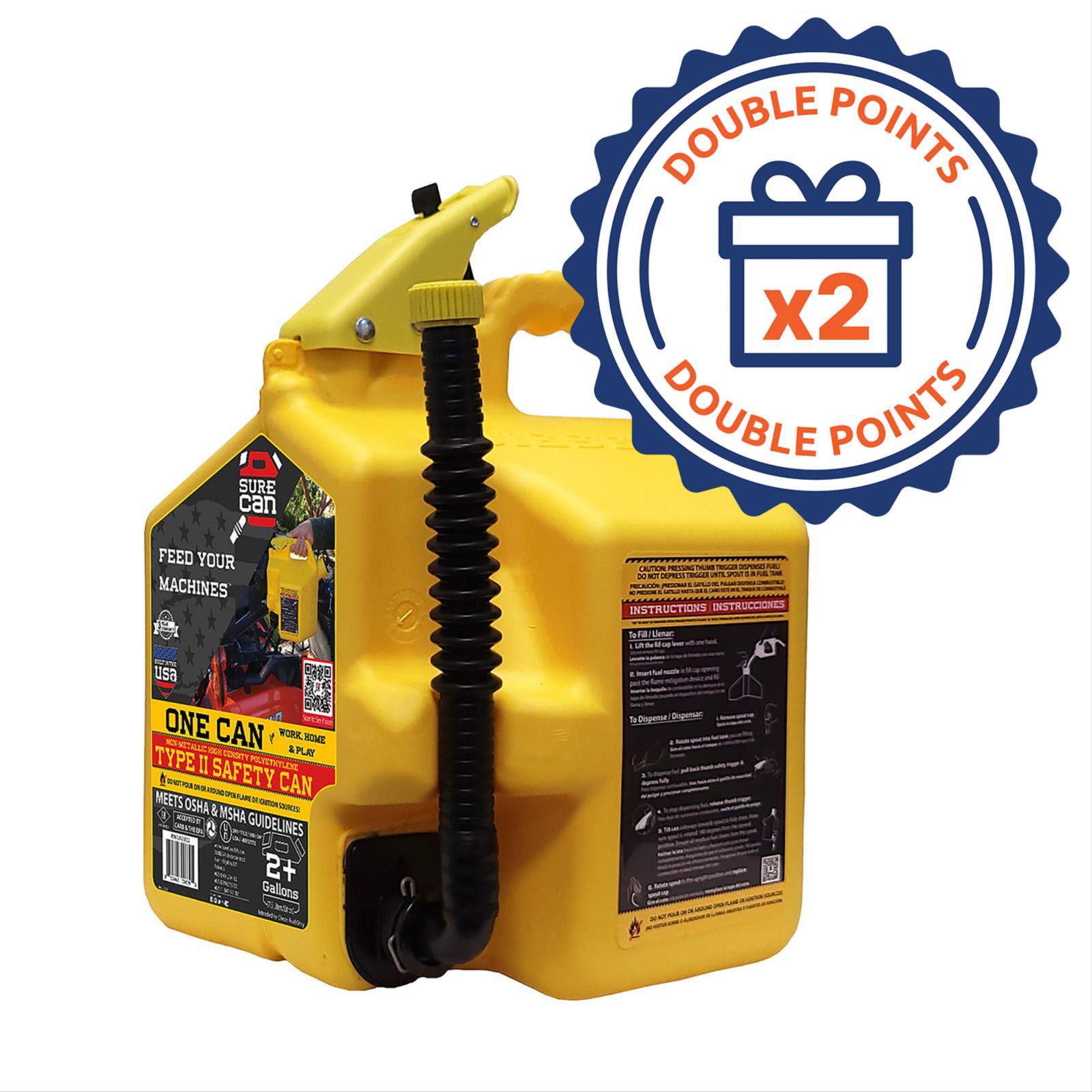 Type II Safety Cans, Diesel, Rotating Bottom Spout