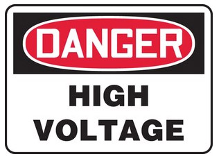 Danger High Voltage Signs