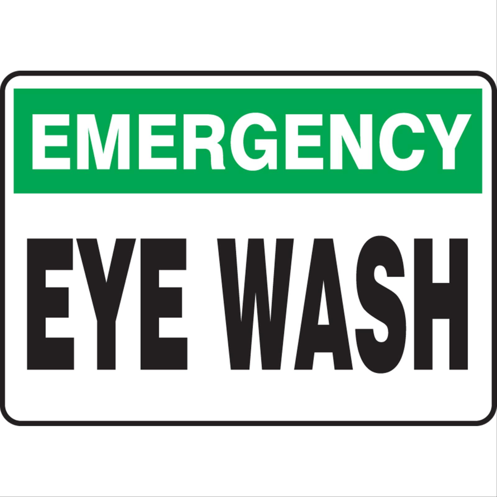 Emergency Safety Sign: Eye Wash