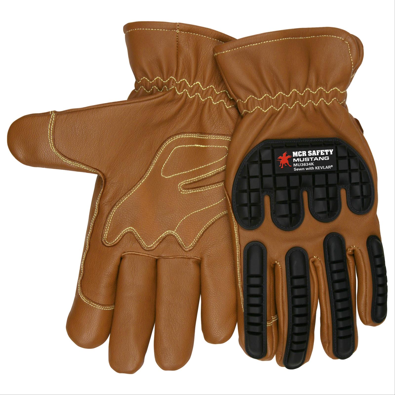 Safety Products Inc - Mustang Utility Driver Glove, Grain Goat Double ...