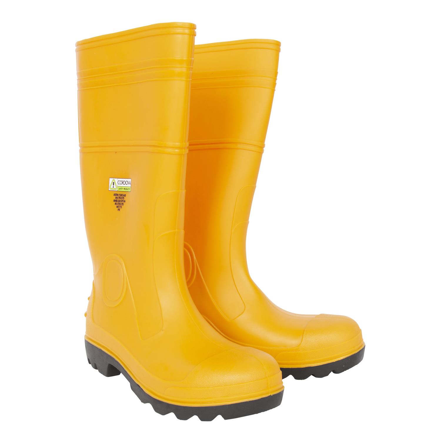 Safety Products Inc 16" PVC Boot, Yellow