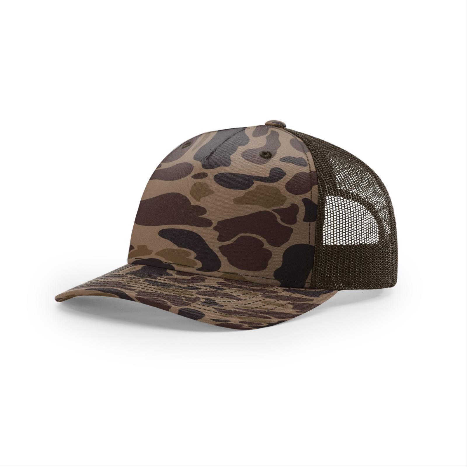 112PFP Polyester Twill, Mesh Trucker Hats