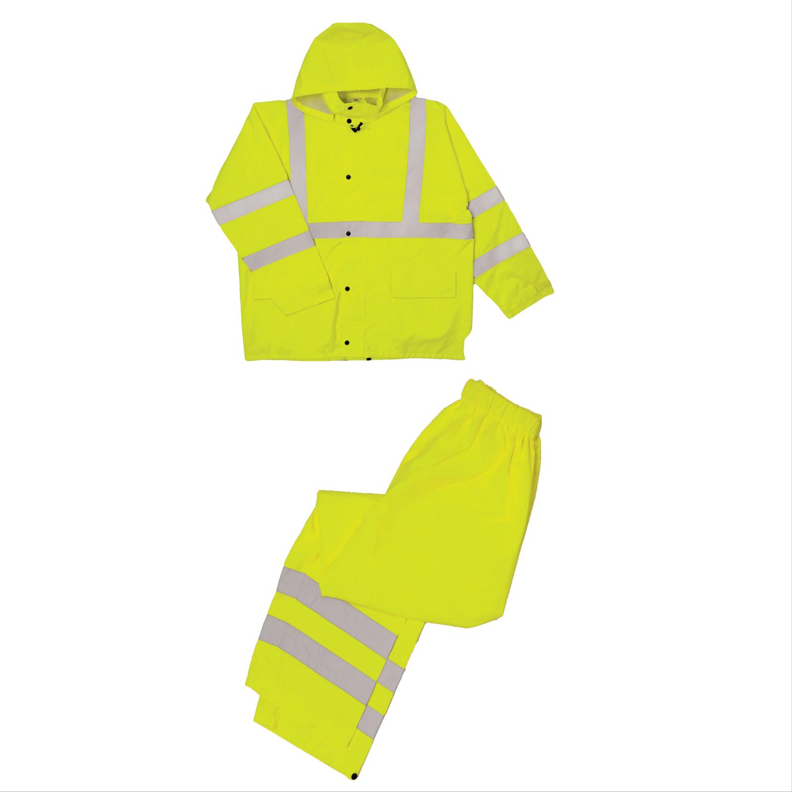 Economy Rainwear Set, Class 3 Type R Jacket, Class E pants