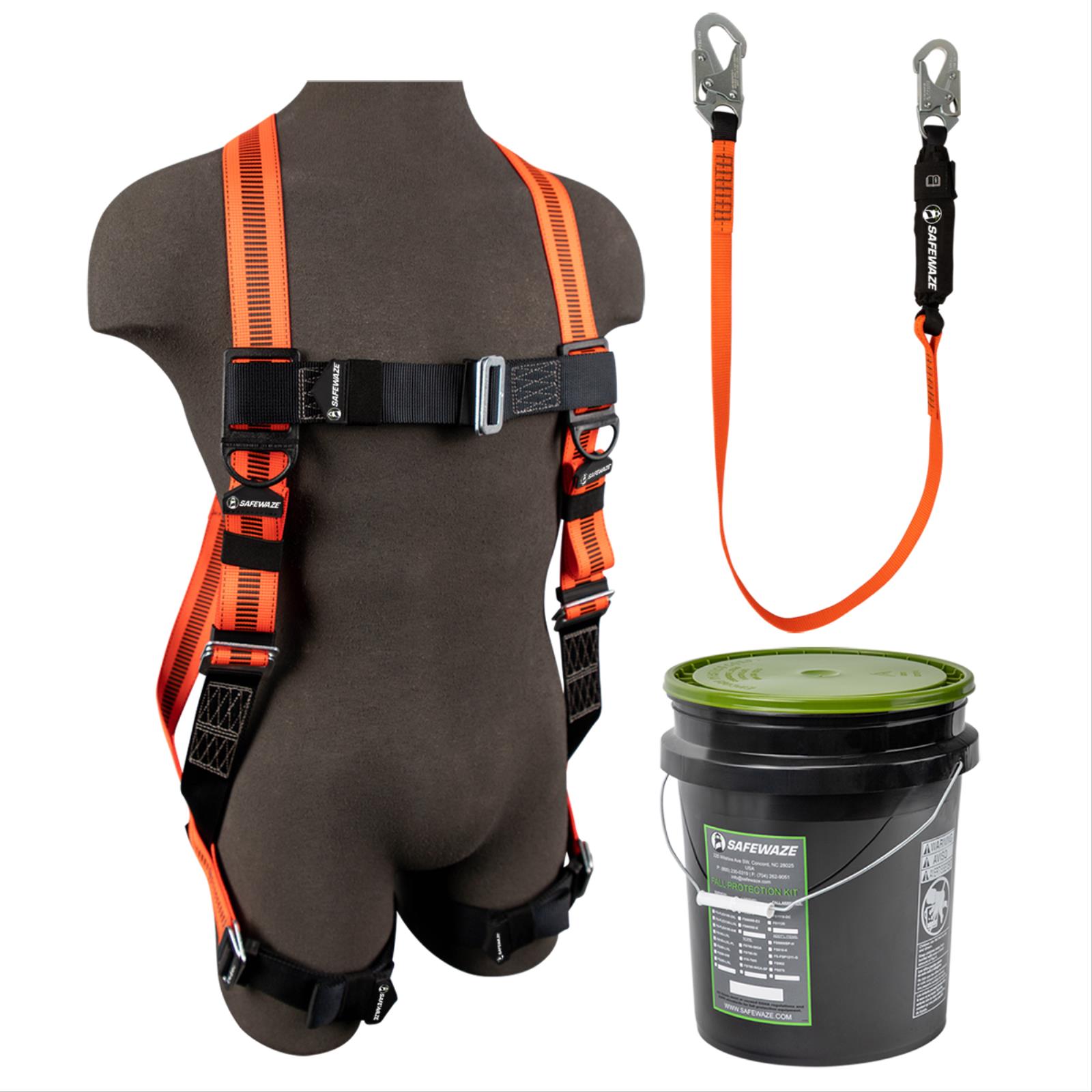 V-Line Bucket Combo Harness and Lanyard