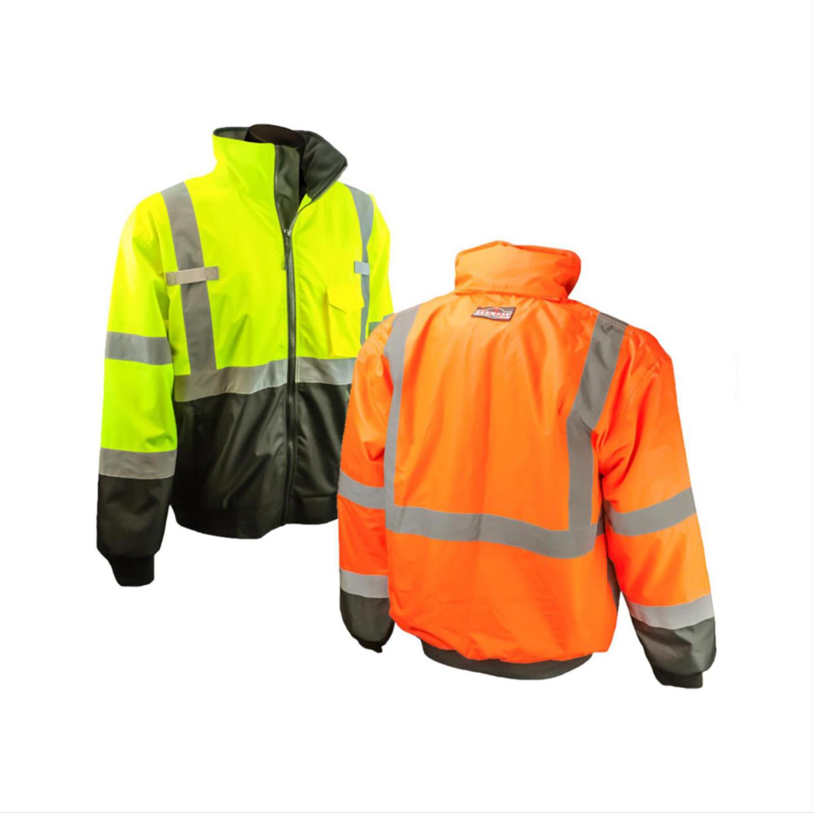 Radwear™ 2-IN-1 Hi-Viz Black Bottom Bomber Jacket, Class 3 Type R