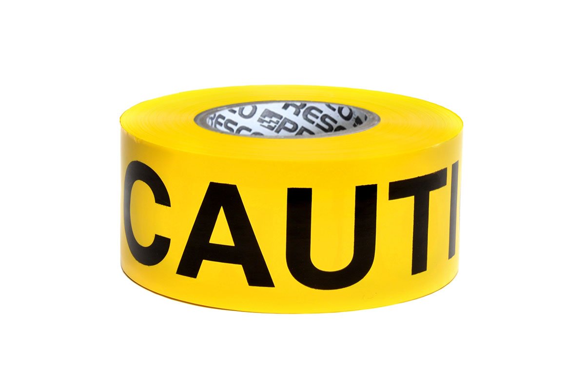 Barricade Tape, 2.5 Mil