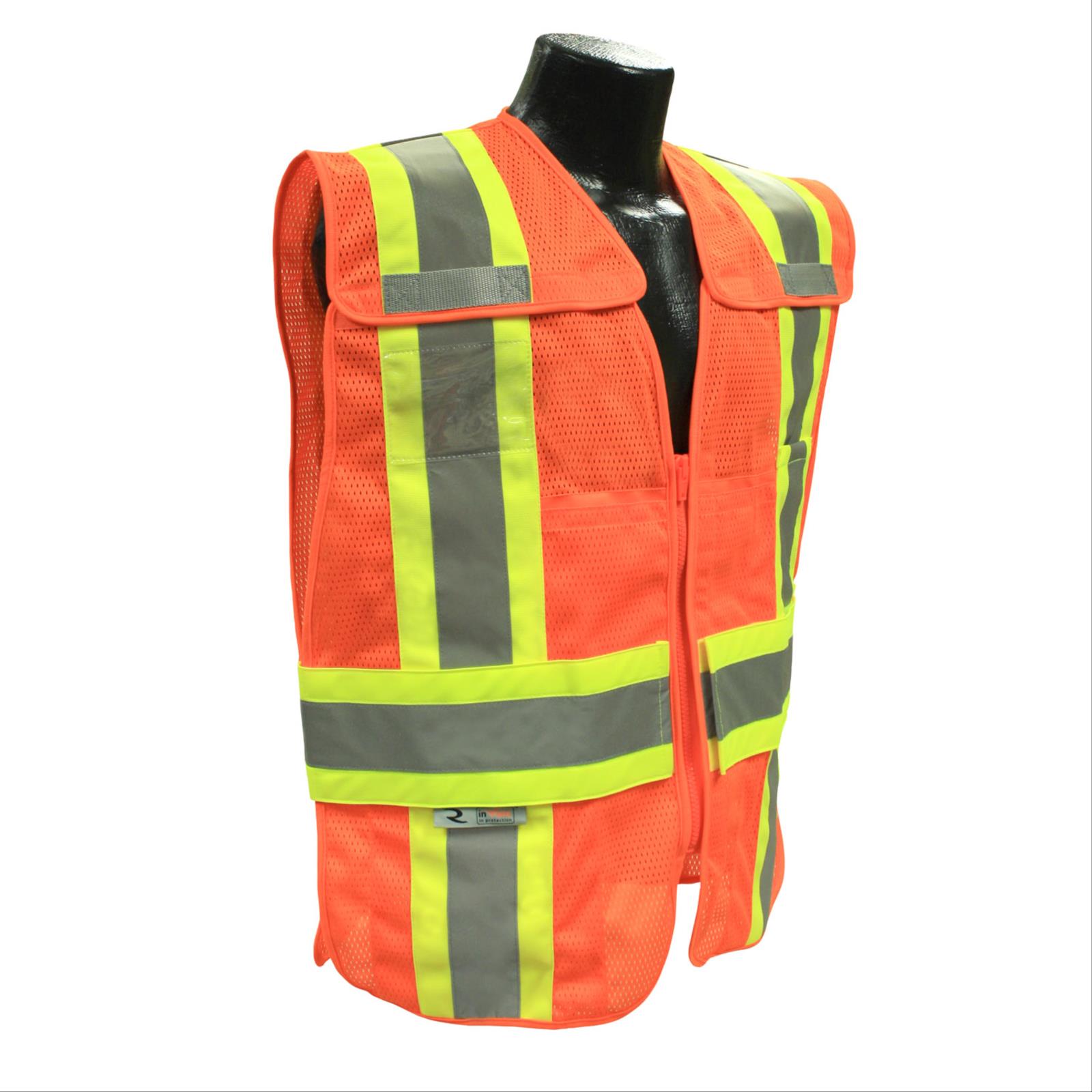 Safety Products Inc Radwear™ Expandable 5 Point Breakaway, Two Tone Vest, Class 2 Type R