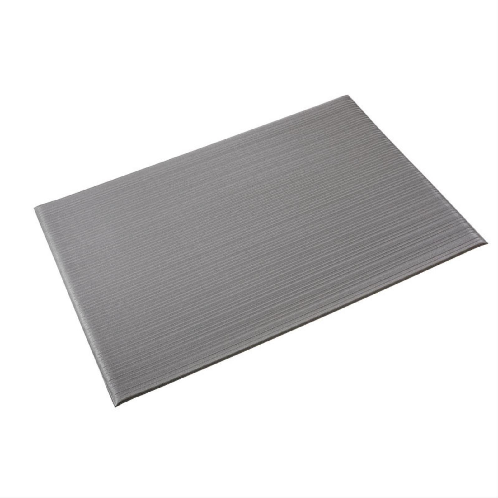 Tuff-Spun® Foot-Lover™ 5/8" Floor Matting, Black or Gray, Rib Emboss