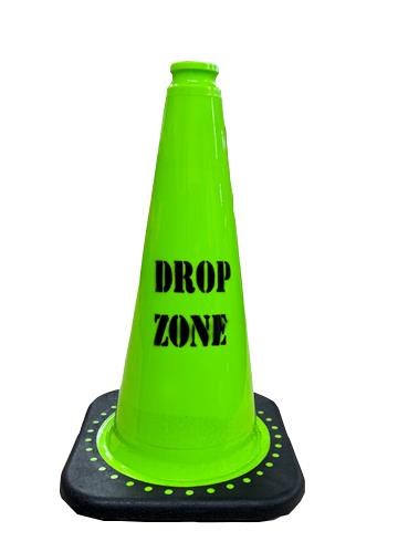 Drop Zone Stenciled Cone