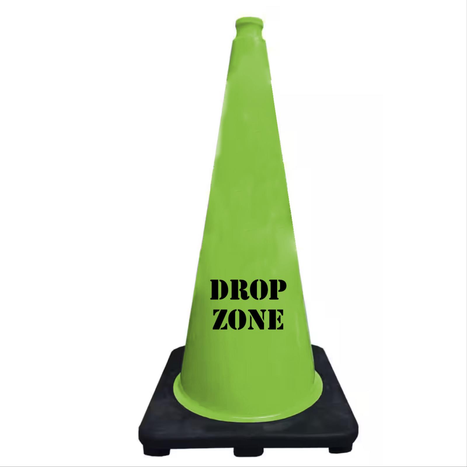 Drop Zone Stenciled Cone
