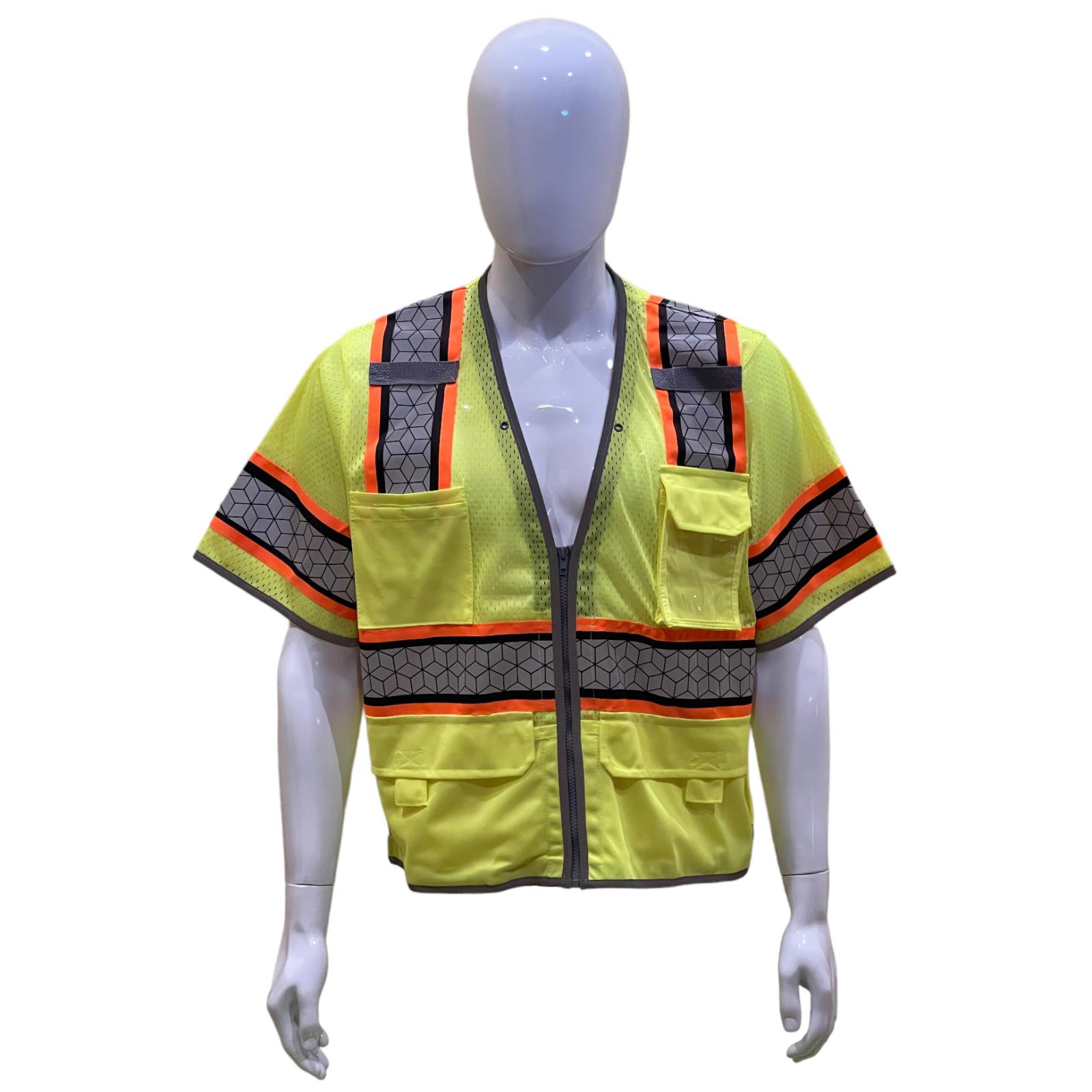 Safety Products Inc Deluxe Two Tone Surveyor's Vest, Class 3 Type R