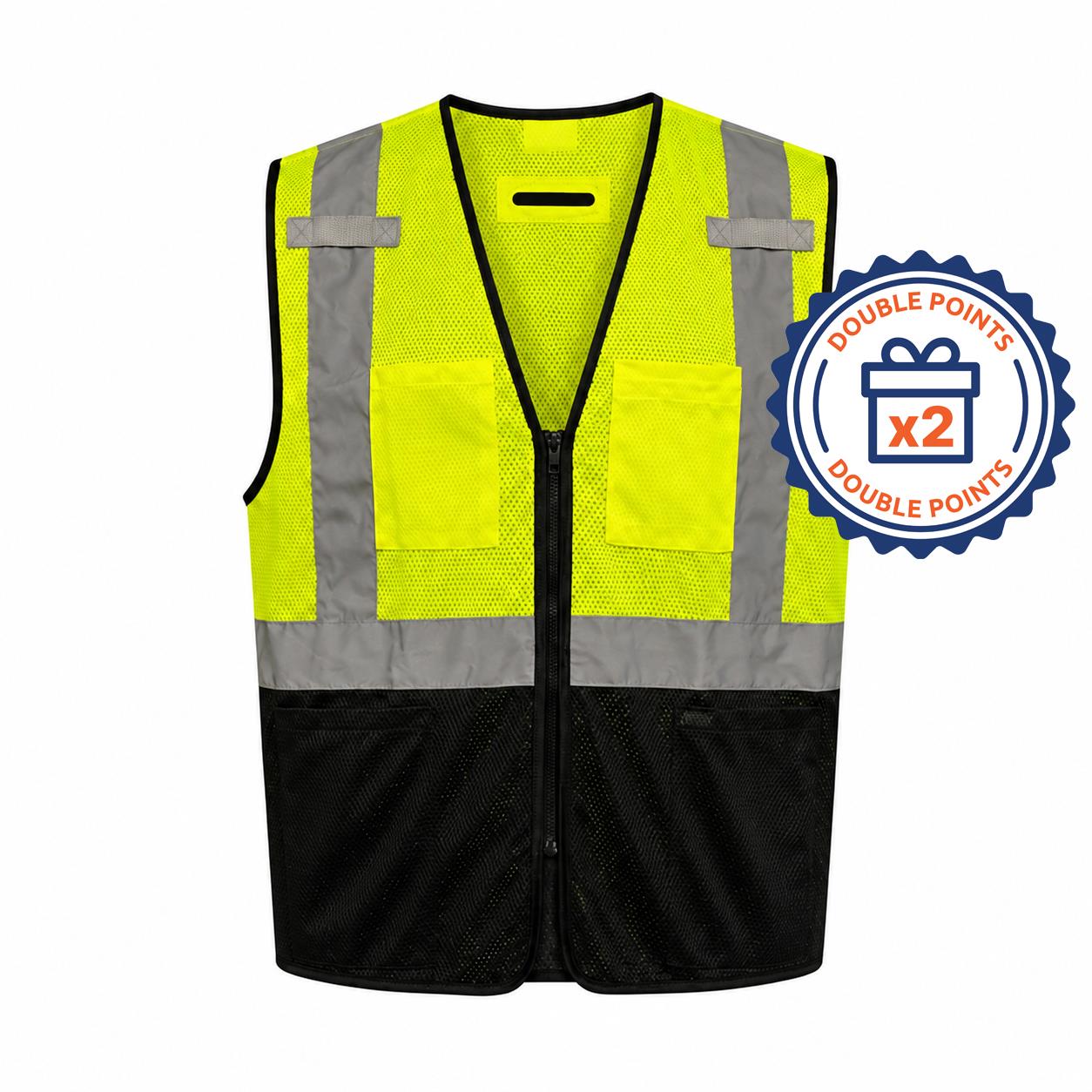 Premium Black Bottom Vest, Class 2 Type R