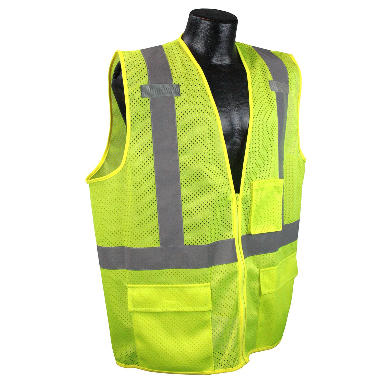 RADWEAR SV69 Class 2 Safety Vest - Hi-Vis Green Surveyor Vest With Tablet Pocket
